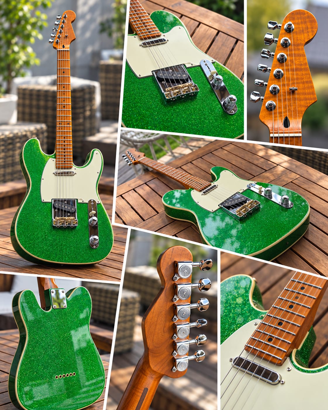 Zelený sparkle tele